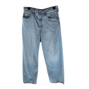 Levis Womens Jeans Ribcage Straight Ankle Light Wash Button Fly 27